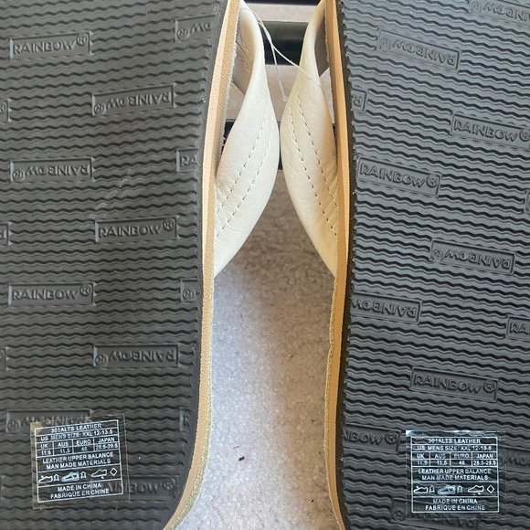 RAINBOW Men Premium Leather Single Layer Sandals - NEW NWT NWOB main image 5